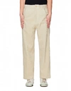 Haider Ackermann Workwear Cotton-corduroy Straight-leg Pants In Beige