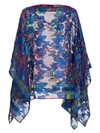 ETRO Silk-Blend Embroidered Floral Poncho