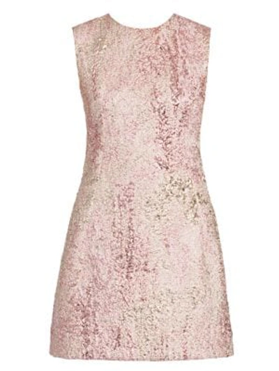 Dolce & Gabbana Dolce&amp;gabbana Lurex Jacquard Short Dress In Pink