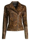 LAFAYETTE 148 Vernice Cheetah-Print Calf-Hair Jacket
