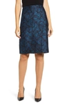 ANNE KLEIN JACQUARD PENCIL SKIRT,10746468