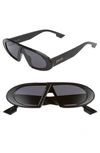 Dior Obliques 45mm Square Sunglasses In Black/ Grey Ar