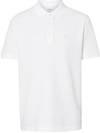 Burberry Monogram Motif Polo Shirt In White
