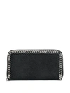 Stella Mccartney Falabella Continental Wallet In Black