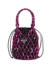 PRADA NET EFFECT BUCKET BAG