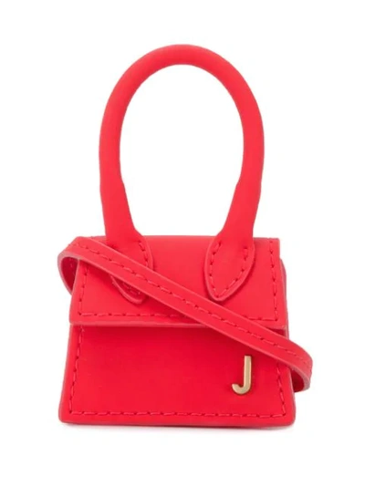 Jacquemus Le Chiquiti Leather Pouch In Red