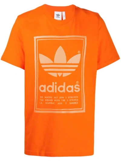 Adidas Originals Adidas Men's Logo T-shirt In Orange