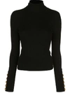 A.l.c Mitchell Ribbed Wool-blend Turtleneck Sweater In Black