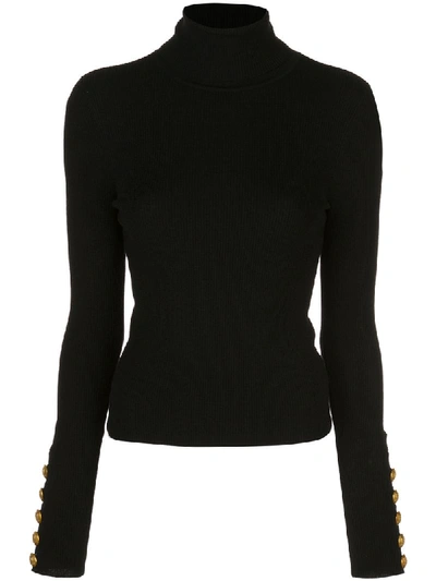 A.l.c Mitchell Ribbed Wool-blend Turtleneck Jumper In Black