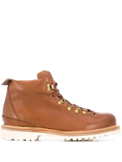 Buttero Alpine Hiking Ankle Boots In Brown