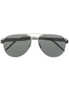 SAINT LAURENT SLM53 AVIATOR-STYLE SUNGLASSES