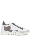 DSQUARED2 LEAF PATCH LOW-TOP SNEAKERS