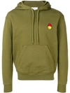 AMI ALEXANDRE MATTIUSSI HOODIE WITH PATCH SMILEY