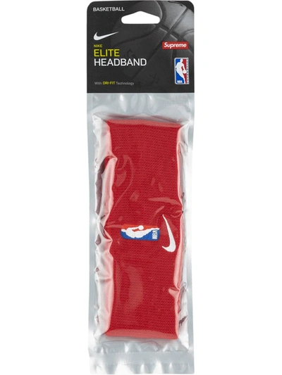 Supreme X Nike Elite Headband In Red