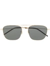 Saint Laurent Sl309 Pilot-frame Sunglasses In Gold