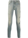 Represent Repairer Candiani Mid-rise Jeans In Blue