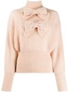 ZIMMERMANN BOW EMBROIDERED KNIT JUMPER