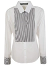 DOLCE & GABBANA STRIPE-DETAIL SHIRT,11109702