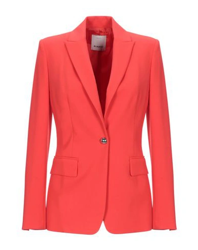 Pinko Sartorial Jacket In Red