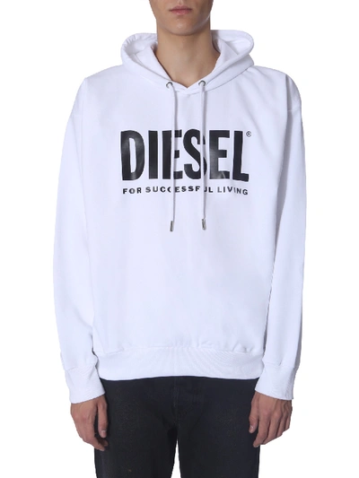 Diesel "s-division-logo" Sweatshirt In White