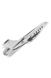 Cufflinks, Inc 3d Airplane Tie Clip In Silver