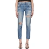 MOUSSY VINTAGE MOUSSY VINTAGE BLUE BOWIE TAPERED JEANS