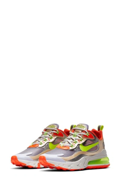 Nike Air Max 270 React Sneaker In Muslin/ Volt/ Lavender