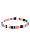Shashi Tilu Bracelet In Purple/ Orange/ Blue
