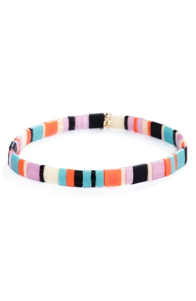 Shashi Tilu Bracelet In Purple/ Orange/ Blue