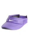 Nike Court Aerobill Tennis Visor In Psychic Purple/ White