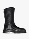 EYTYS BLACK TUSCON LEATHER BOOTS,TULB13807350