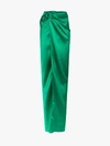 BALENCIAGA BALENCIAGA WRAPPED SATIN MAXI SKIRT,571097TAO2114052867