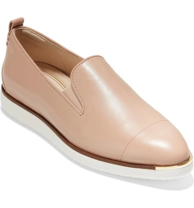 Cole Haan Grand Ambition Slip-on Sneaker In Nude Leather
