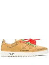 OFF-WHITE BEIGE LEATHER SNEAKERS,OMIA042F19D680376060