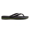 Havaianas Brazil Logo Rubber Flip-flops In Black