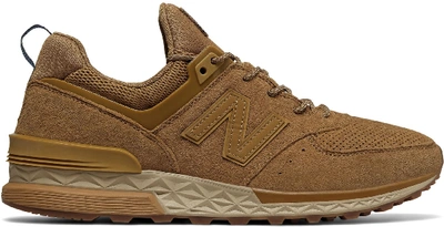 Pre-owned New Balance 574 Luxe Tan Gum In Tan/tan