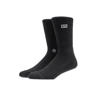 Pre-owned Kith  X Stance 2.0 Classic Crew Sock Black