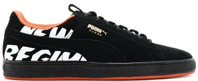 Pre-owned Puma Suede Atelier New Regime Black In  Black/ Black