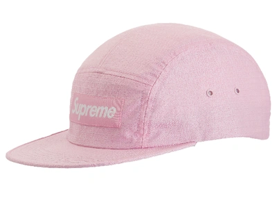 Pre-owned Supreme Fuck Everybody Jacquard Camp Cap Pink