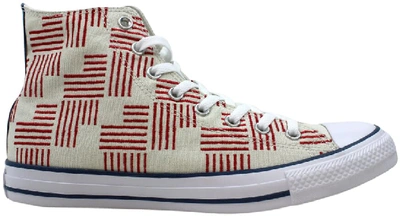 Pre-owned Converse Chuck Taylor All Star Hi Buff In Buff/casino-blue Coast