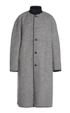 HAIDER ACKERMANN REVERSIBLE HERRINGBONE WOOL COAT,728389