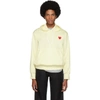 COMME DES GARÇONS PLAY COMME DES GARCONS PLAY OFF-WHITE HEART PATCH HOODIE