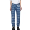 VETEMENTS VETEMENTS BLUE FULLY BRANDED JEANS