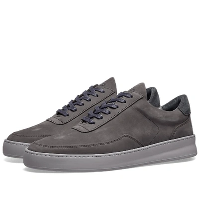 Filling Pieces Low Mondo Plain Nardo Nubuck Sneaker In Grey