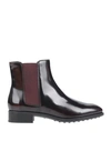 Tod's Ankle Boot In Dark Brown