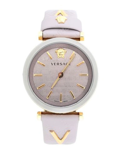 Versace Wrist Watch In Lilac