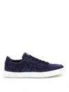 TOD'S TOD'S SUEDE LACE UP SNEAKERS