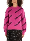 BALENCIAGA BALENCIAGA LOGO KNIT PULLOVER