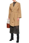 CHLOÉ BELTED WOOL-BLEND FELT COAT,3074457345620654818