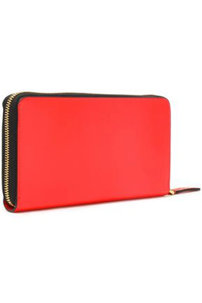 Marni Woman Leather Continental Wallet Tomato Red